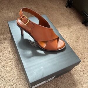 Vince Camuto Tan Leather Sandals